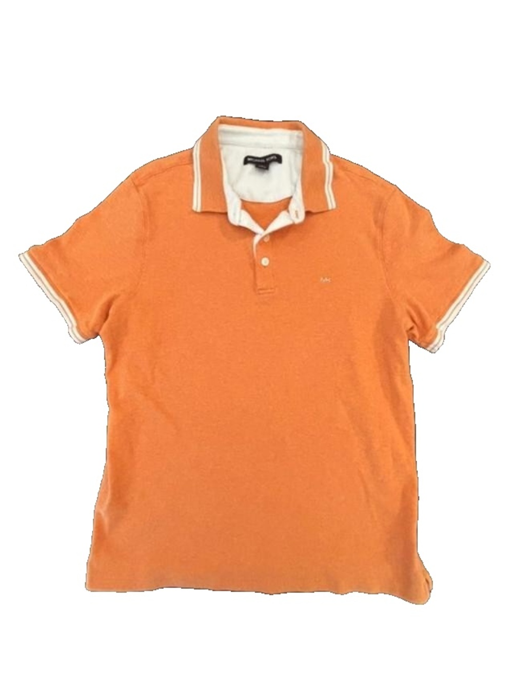 MK MICHAEL KORS Mens Orange Polo Short Sleeve M